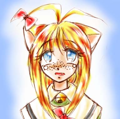 そばかすぷつぷつの(妹)。